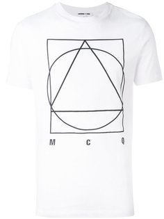 футболка с геометрическим принтом McQ Alexander McQueen