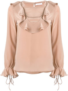 блузка с оторочкой из воланов See By Chloé