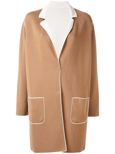 пальто с контрастной окантовкой Le Tricot Perugia