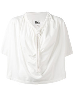блузка с завязками на воротнике Mm6 Maison Margiela
