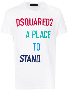 футболка с принтом A Place to Stand Dsquared2