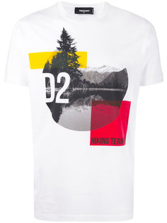 футболка с принтом гор Dsquared2
