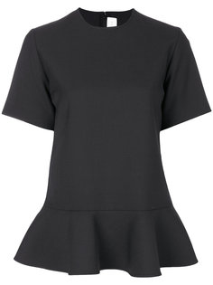 блузка с баской и короткими рукавами Victoria Victoria Beckham