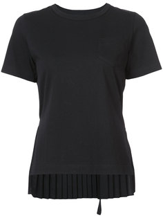 футболка с плиссированной спинкой Sacai
