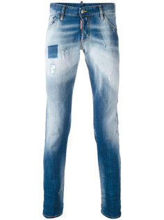 джинсы с эффектом потертости Dsquared2