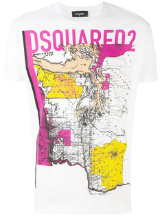 футболка с принтом Dsquared2