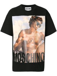 футболка с принтом мужчины Moschino