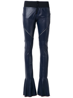 leather flared trousers Andrea Bogosian