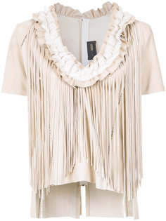 fringed blouse Andrea Bogosian