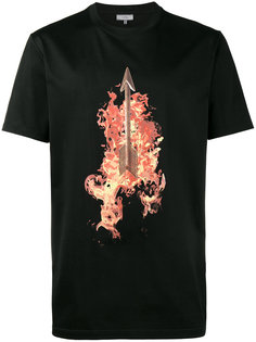 футболка с принтом горящей стрелы Lanvin