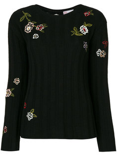 джемпер с вышивкой Red Valentino