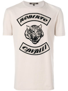 футболка с принтом тигра Roberto Cavalli