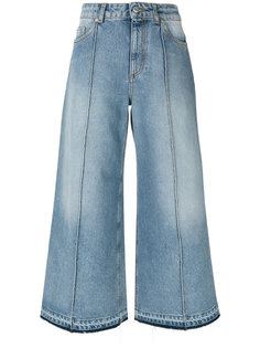 укороченные широкие джинсы Alexander McQueen