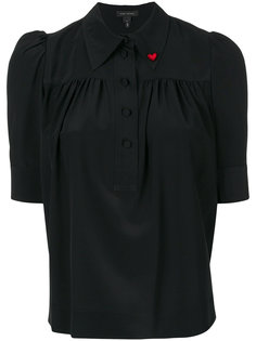 блузка с брошью в форме сердца Marc Jacobs
