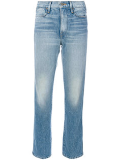 укороченные выбеленные джинсы Frame Denim