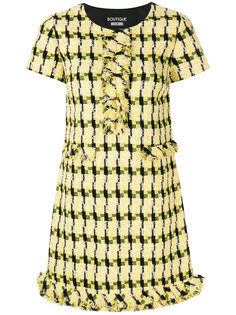твидовое платье с короткими рукавами Boutique Moschino