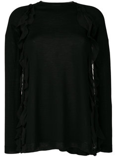 блузка с отделкой рюшами Red Valentino