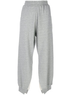трикотажные брюки с разрезами  Mm6 Maison Margiela