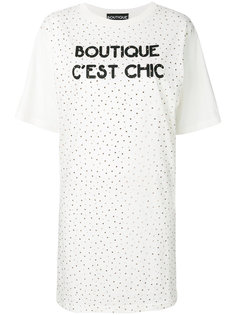 платье-футболка с заклепками Boutique Moschino