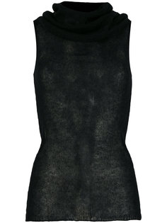 трикотажный топ с воротником-стойкой  Rick Owens