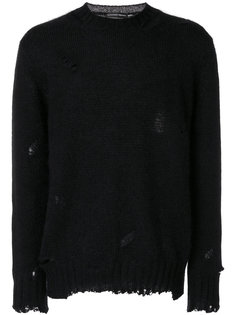 свитер с эффектом потертости Alexander McQueen