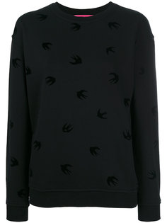 толстовка с рисунком из ласточек McQ Alexander McQueen