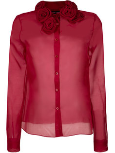 rose applique shirt Gloria Coelho