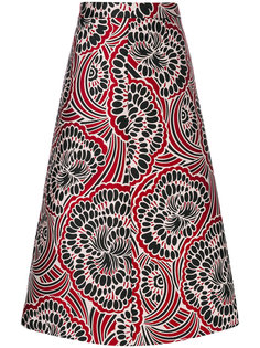 юбка с цветочными мотивами Red Valentino