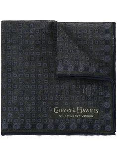 шарф с мелким принтом Gieves &amp; Hawkes