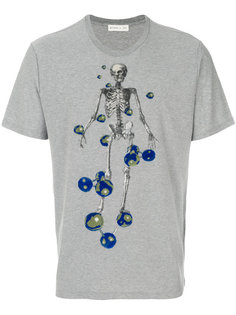 футболка с принтом скелета Etro