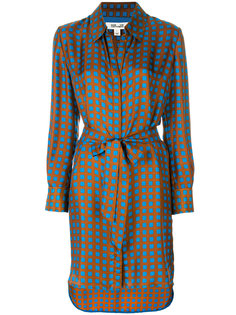 платье-рубашка с геометрическим рисунком Dvf Diane Von Furstenberg