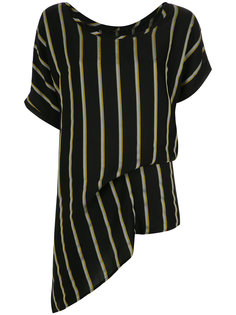 striped asymmetric blouse Uma | Raquel Davidowicz