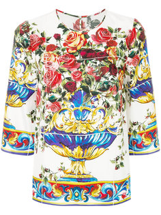 топ с рисунком Majolica Dolce &amp; Gabbana