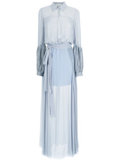 maxi silk dress Giuliana Romanno