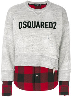 толстовка с контрастным логотипом  Dsquared2