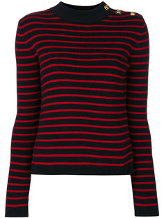полосатый вязаный свитер Red Valentino