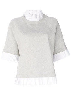 толстовка с плиссировкой Mm6 Maison Margiela