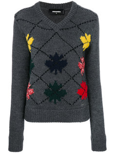 свитер с узором Dsquared2