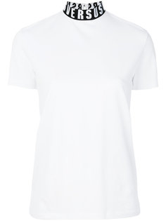 футболка с дизайнерской окантовкой на воротнике Versus