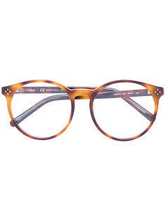 очки в круглой оправе Chloé Eyewear