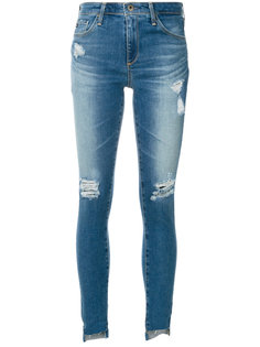 рваные джинсы с асимметричным низом Ag Jeans