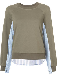 Long Sleeve 2-in-1 with Shirting Combo  Derek Lam 10 Crosby