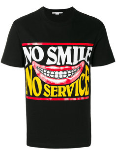 футболка с принтом No Smile No Service Stella McCartney
