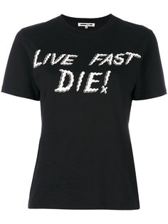 футболка с принтом Live Fast Die McQ Alexander McQueen