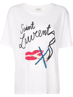 футболка бойфренда Bouche Saint Laurent Saint Laurent
