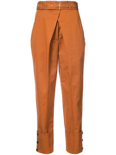 Belted Straight Pant with Cuff Proenza Schouler