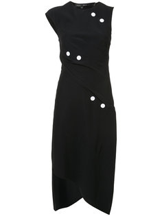 Short Spiral Dress with Button Detail Proenza Schouler