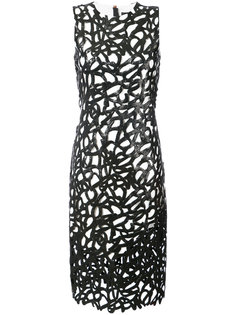 Lacquered Lace Sleeveless Dress Proenza Schouler