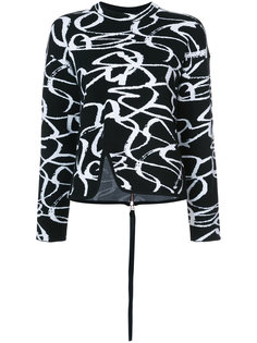 Zipped Back Brushstroke Sweater Proenza Schouler