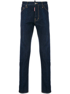 джинсы с прошитыми складками спереди Dsquared2